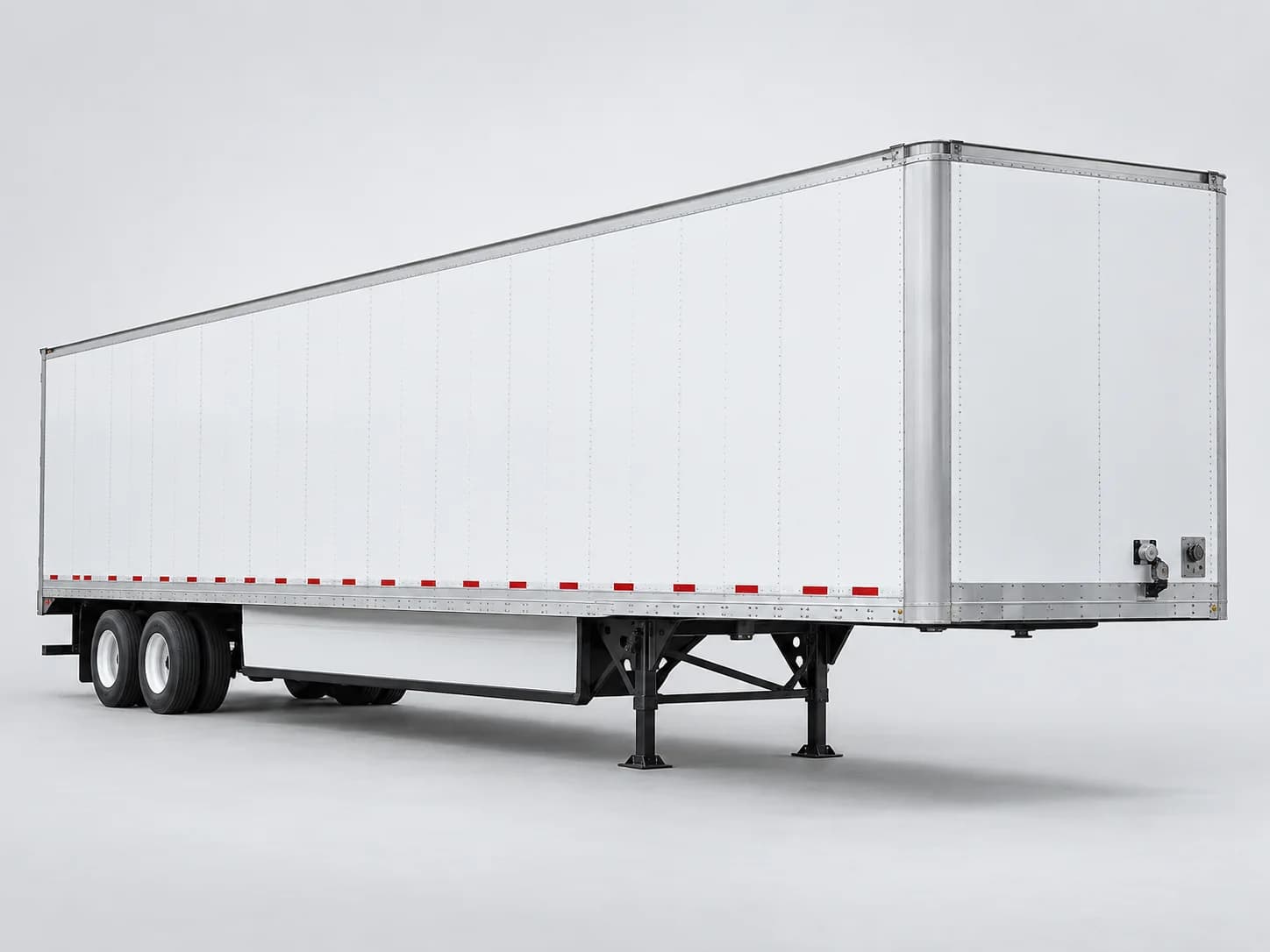 White 53-foot dry van trailer